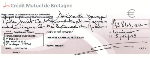 Chèque L.C.C.56